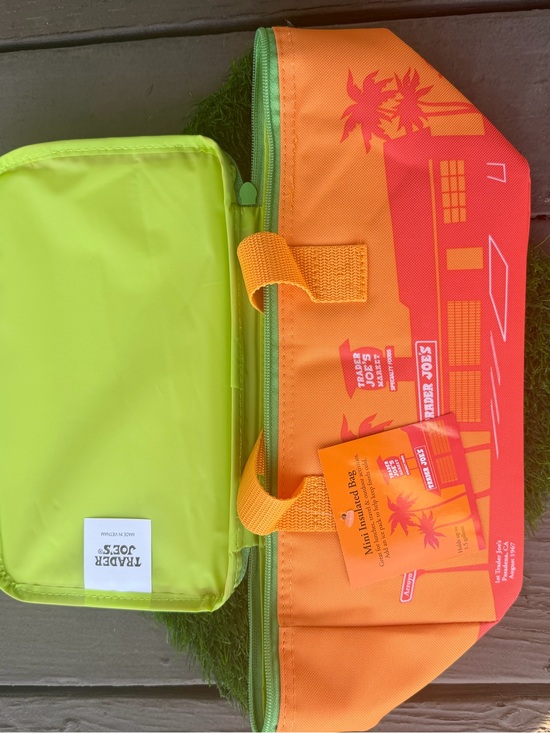 Trader Joe'S Other - 🧡 Trader Joe's Orange & Lime Mini Insulated Tote🍋 1 DAY SALE 🔴🇺🇸